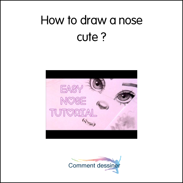 How to draw a nose cute